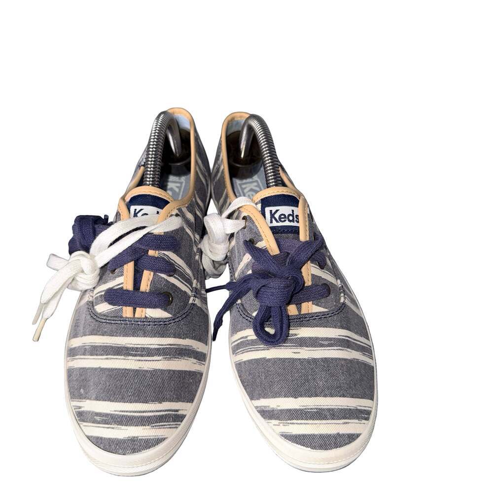 New Keds WF52460M Women's Size 6 Striped Canvas Sneakers